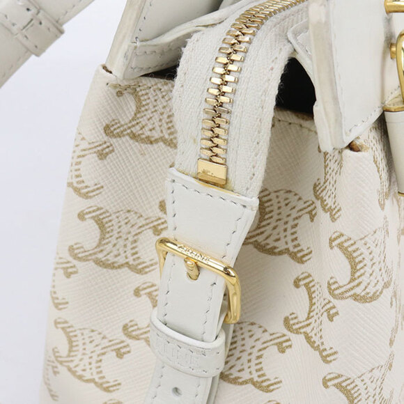 CELINE White Shoulder Bag - Picture 7 of 9